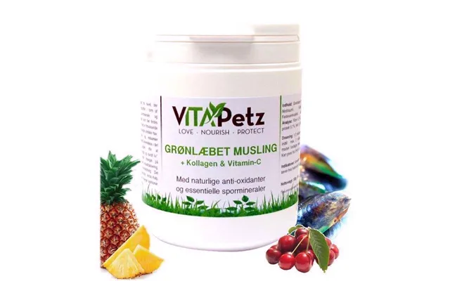 Vitapetz Grønlæbet Musling Kollagen Og Vitamin C - 450gr.