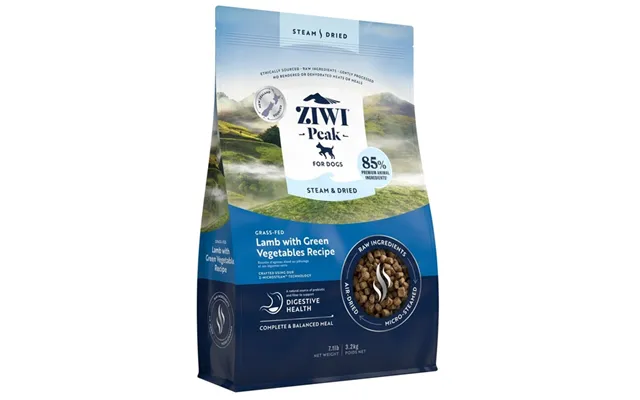 Ziwipeak Dog Steam & Dried, Lamb, 3.2 Kg - Kort Dato