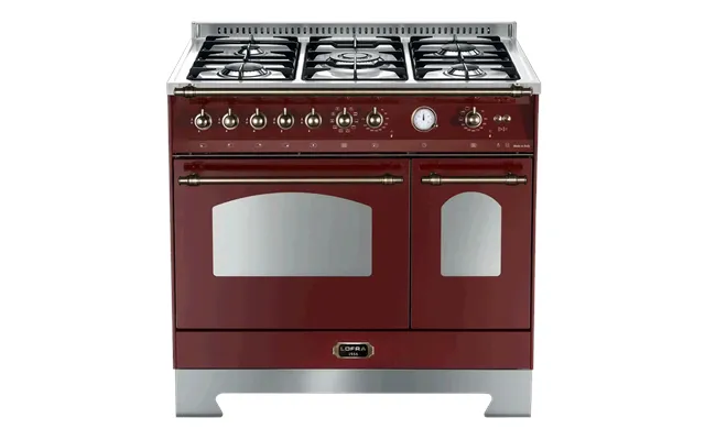 Dolce Vita - Gaskomfur 90 Cm 2 Ovne Bordeaux