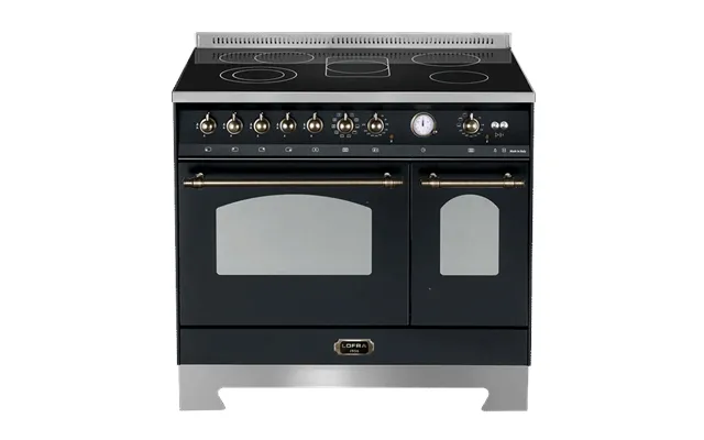 Dolce Vita - Keramisk Komfur 90 Cm 2 Ovne Sort Bronze