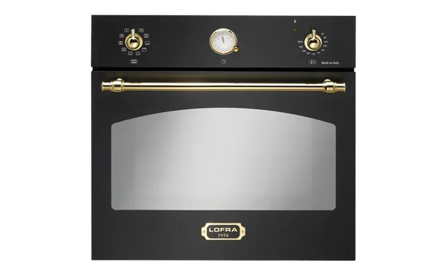 Indbygningsovn Dolce Vita 60 Cm Sort - Sort Messing