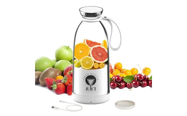 Fresh Juice 500ml Bærbar Blender - Hvid