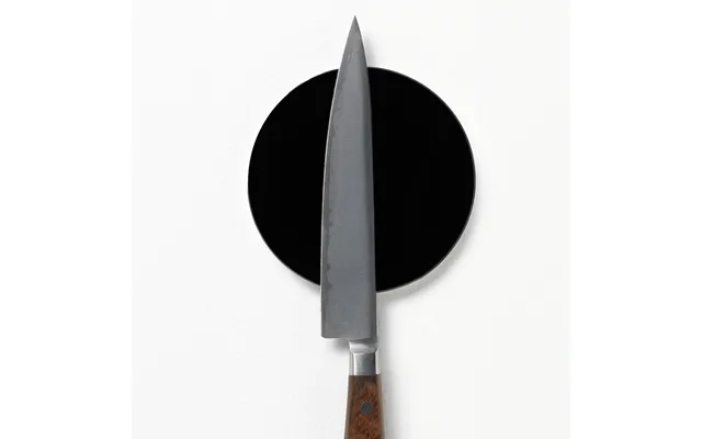 Cirkel 10 Cm. Sort Glas Super Stærk Magnet