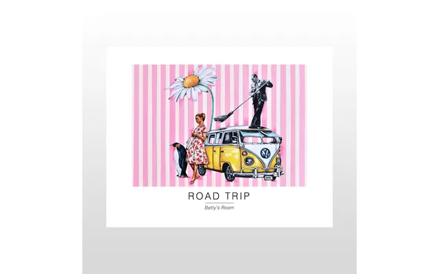 Kunstplakat Road Trip 40 X 50 Cm.