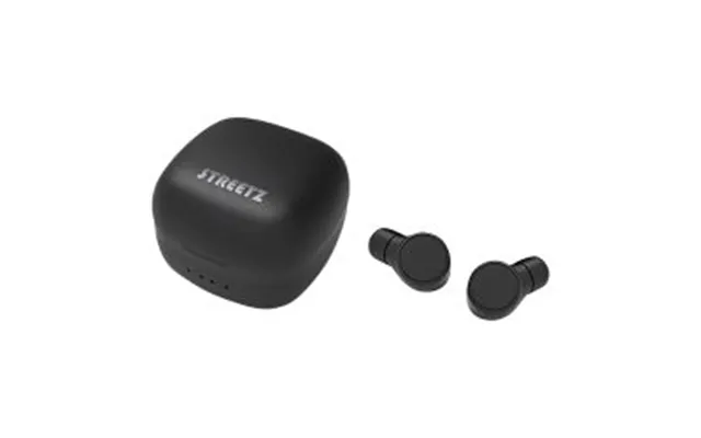 Streetz T200 True Wireless In-ear, Dual Earbuds, Charge Case, Black - Høretelefon