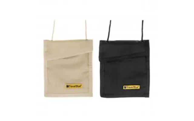 Travelblue Neck Wallet,rfid Protected,mix Color Beige & Black - Pung