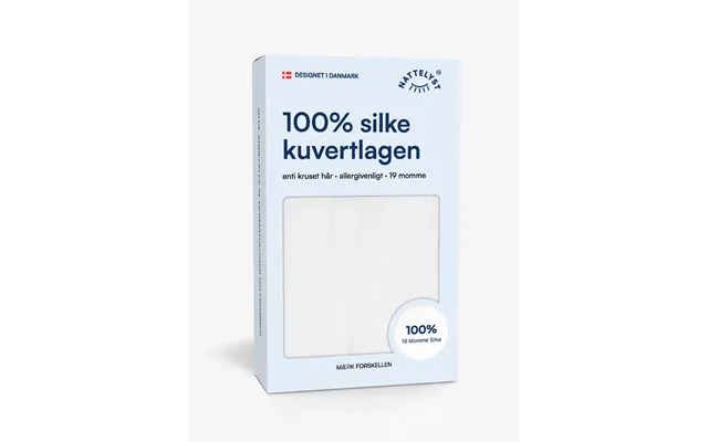 100% Mulberry Silke Kuvertlagen Oeko-tex Hvid
