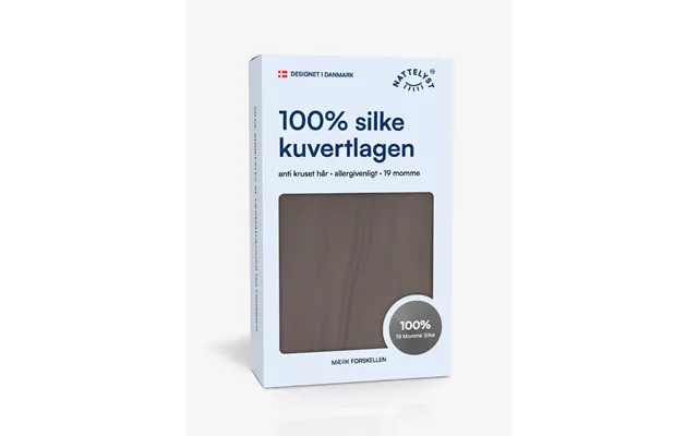 100% Mulberry Silke Kuvertlagen Oeko-tex Mørkegrå