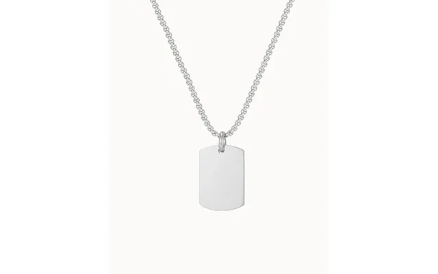 Tag Necklace - Sølvfarvet