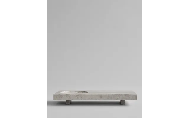 Oka Tray - Silver Travertine