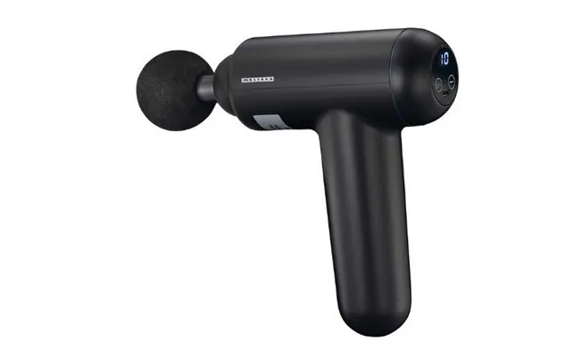 Melissa Genopladelig Massagepistol Med Led 4 Hoveder Sort