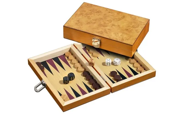Backgammon Korinth Rejseudgave Med Opbevaringspose.