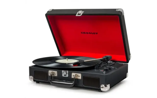 Crosley Cruiser Deluxe Pladespiller Black - Bk4 Bluetooth Out