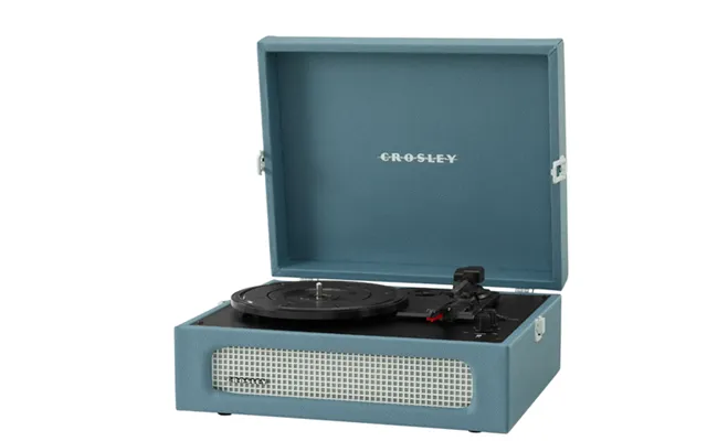 Crosley Portable Voyager Pladespiller Washed Blue Bluetooth Out