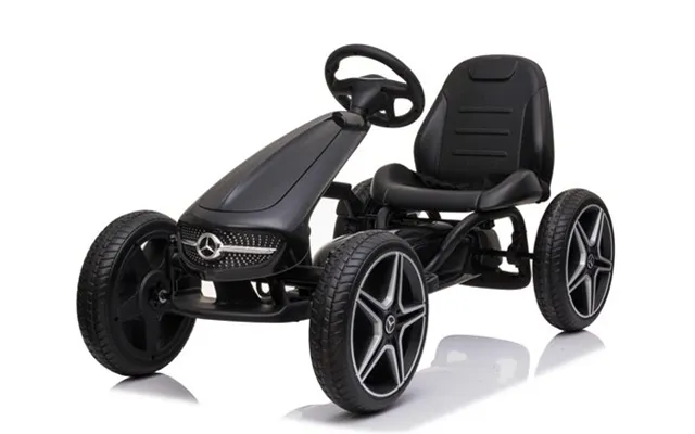 Mercedes Benz Gokart Pedal Gummihjul Sort