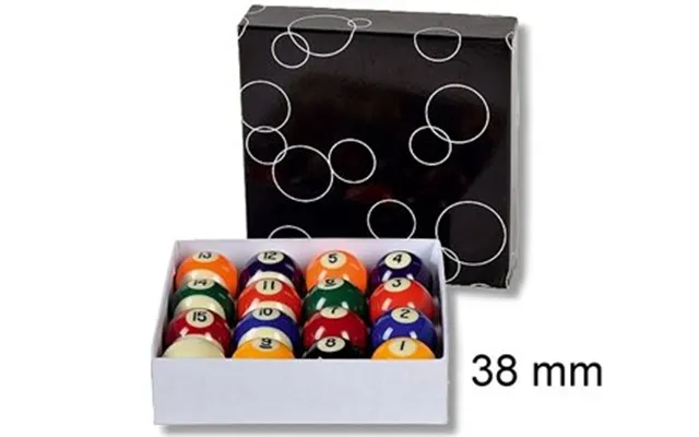 Proffesionelt Pool Balls Komplet Sæt 38mm