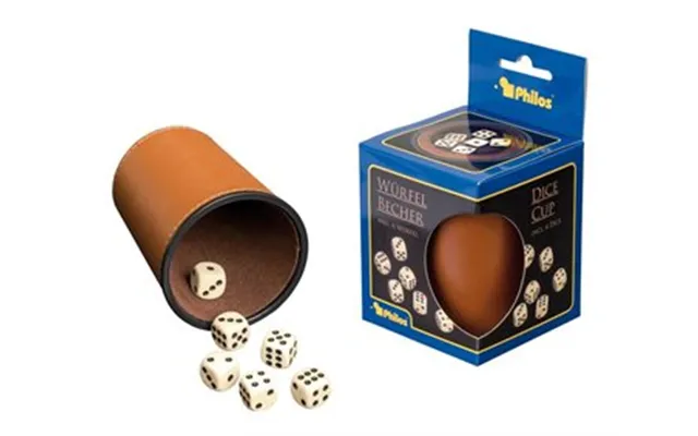 Raflebæger Med 6 Terninger