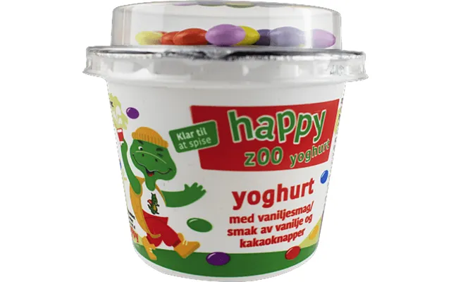 Yoghurt M Vanilje Happy Zoo