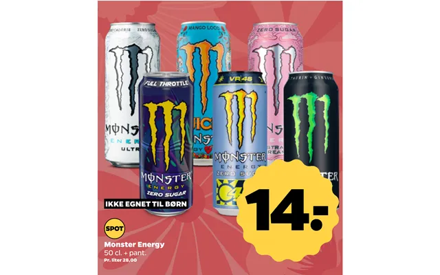Ikke Egnet Til Børn Monster Energy
