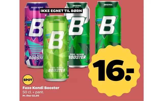 Ikke Egnet Til Børn Faxe Kondi Booster