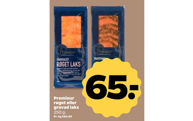 Premieur Røget Eller Gravad Laks