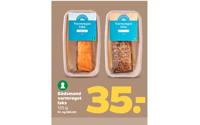 Bådsmand Varmrøget Laks