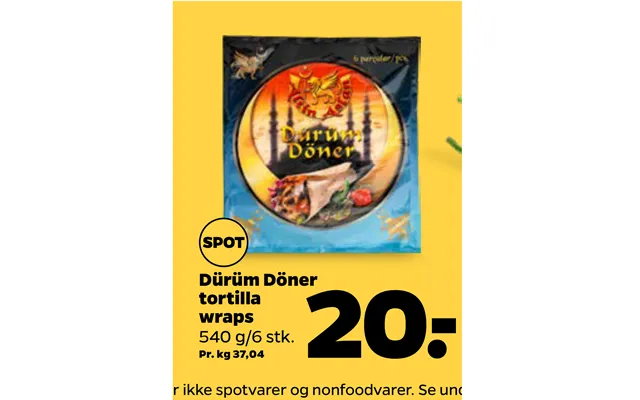 Dürüm Döner Tortilla Wraps
