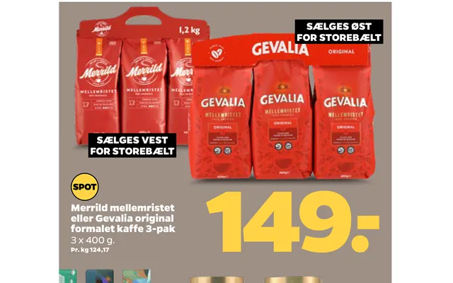 For Storebælt For Storebælt Merrild Mellemristet Eller Gevalia Original