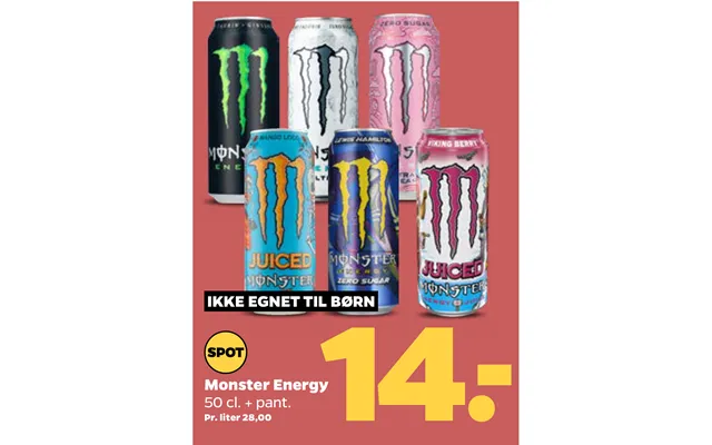 Ikke Egnet Til Børn Monster Energy