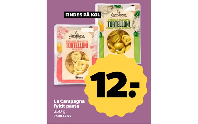Findes På Køl La Campagna Fyldt Pasta