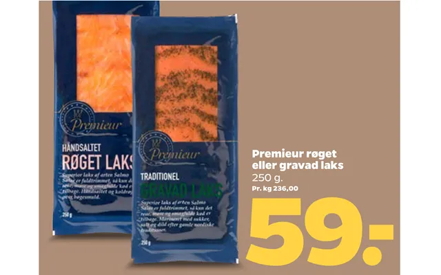 Premieur Røget Eller Gravad Laks