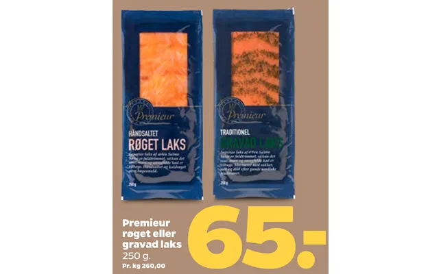 Premieur Røget Eller Gravad Laks