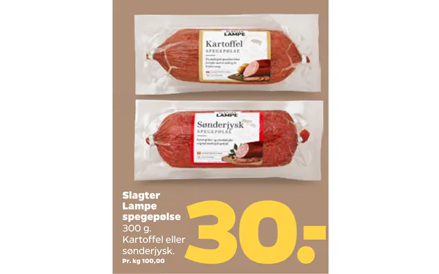 Slagter Lampe Spegepølse
