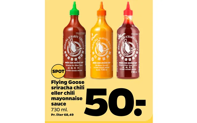 Flying Goose Sriracha Chili Eller Chili Mayonnaise Sauce