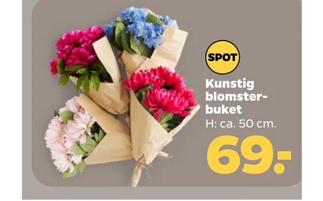Kunstig Blomsterbuket