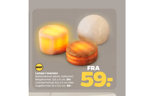 Lampe I Marmor