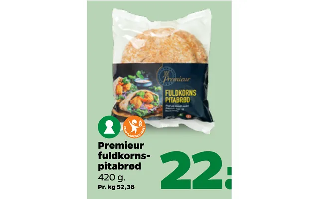 Premieur Fuldkornspitabrød