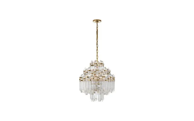 Adele Four Tier Waterfall Chandelier Antique Brass