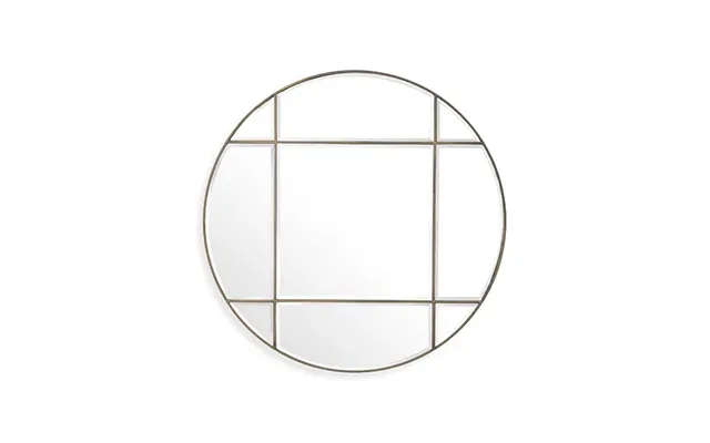 Beaumont Mirror Round Vintage Brass