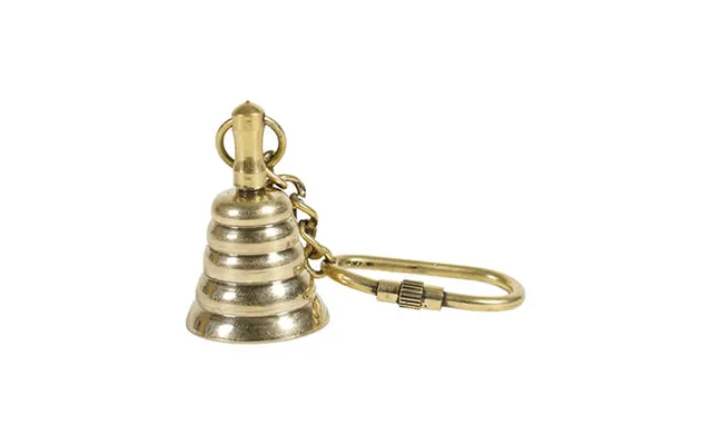 Bell Keychain Brass