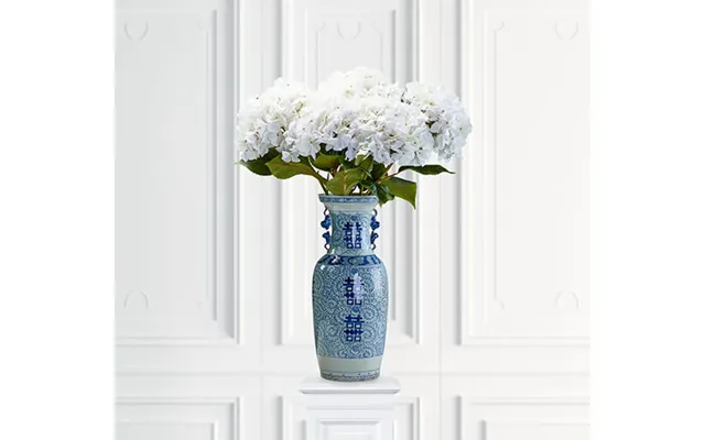 Kunstig Hortensia Stilk Hvid
