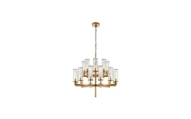 Liaison Double Tier Chandelier Antique-burnished Brass
