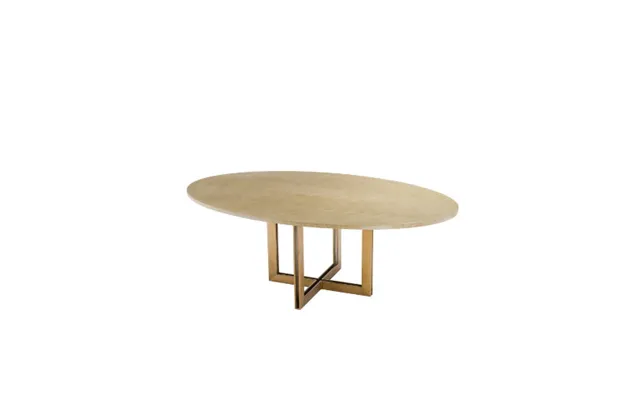 Melchior Dining Table Oval Brass
