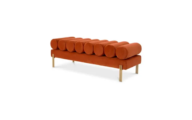 Oxley Bench Savona Orange Velvet