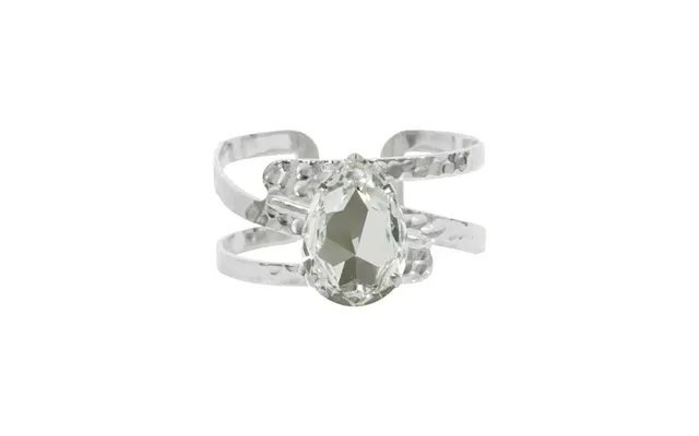 Perfect Drop Bangle Armbånd Krystal Rhodium