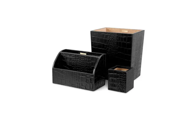 Scaleo Desk Set Black Set Of 3