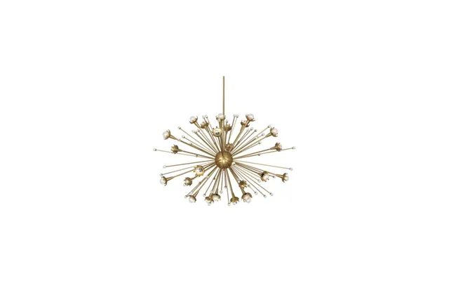 Sputnik Chandelier Brass