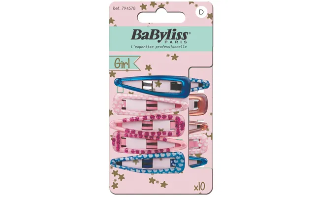 Babyliss Accessories Babyliss Kids Epoxy Hair Clips 794578 10 Pieces