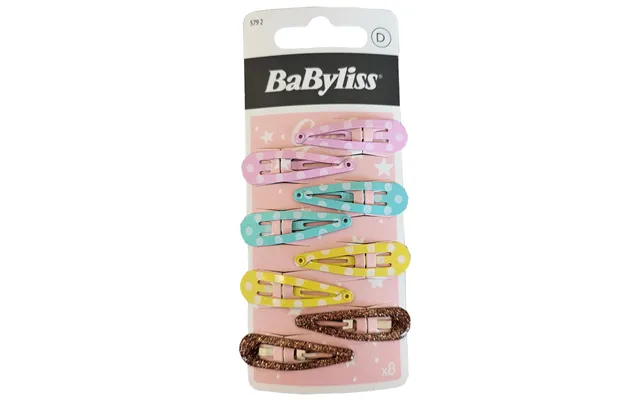 Babyliss Accessories Babyliss Kids Metal Snaps Clips 5792 8 Pieces