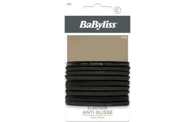 Babyliss Accessories Black Hairtie Anti-glid 10 Pieces